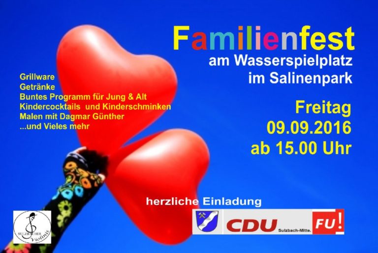 CDU-Mitte lädt ein zum Familienfest im Salinenpark