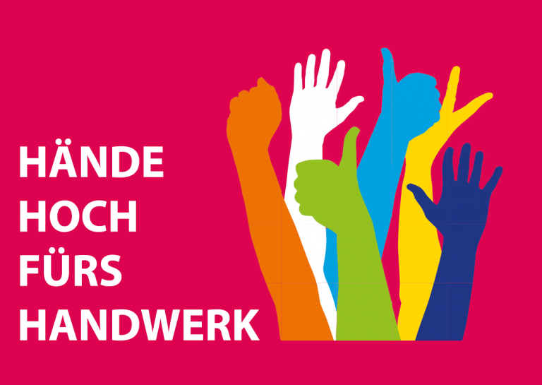 Kampagne „Hände hoch fürs Handwerk“ in Homburg