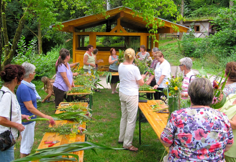 Kräuterwisch-Workshop am 13. August 2017 im Freizeitzentrum Finkenkrech