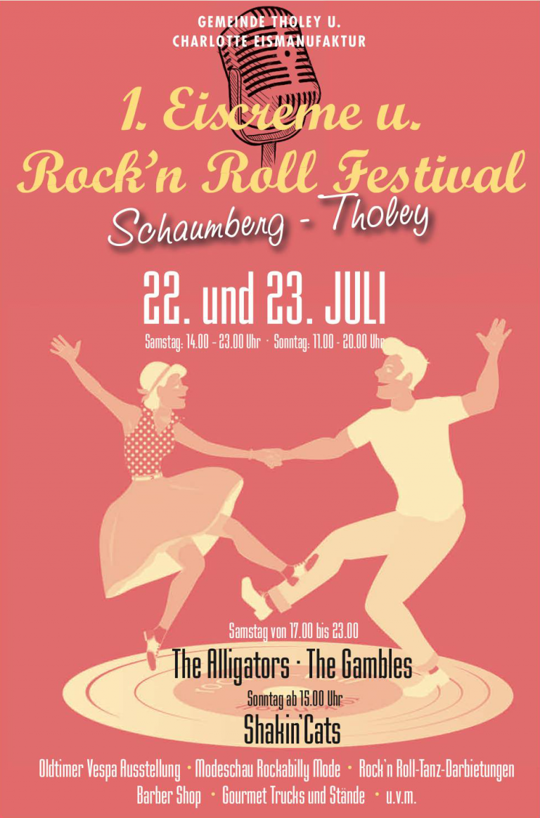 1. „Eiscreme und Rock´n´Roll Festival“ am 22. und 23. Juli auf dem Schaumberg