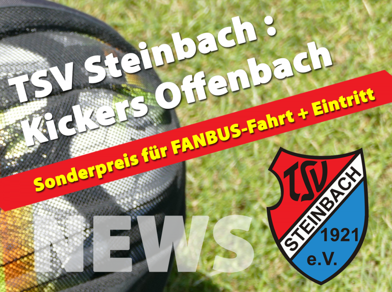 TSV Steinbach: Fanbus-Fahrt und Eintrittskarte zu Sonderpreis