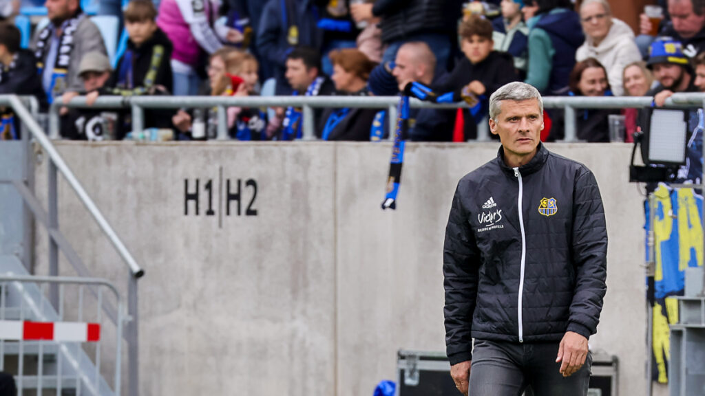 Rüdiger Ziehl nach der Partie gegen die Spvvg Unterhaching.