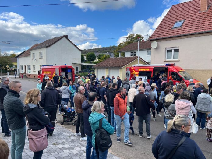 Gemeinschaftsübung der Jugendfeuerwehr Tholey in Überroth-Niederhofen