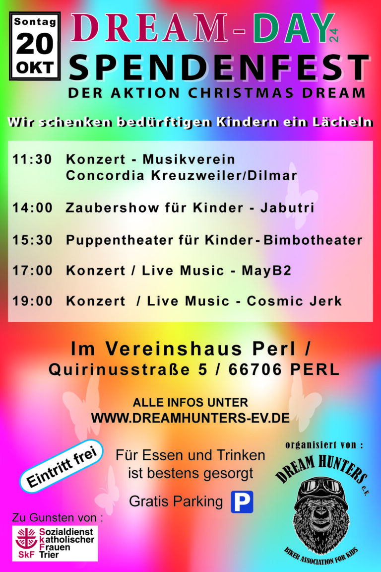 Spendenfest für bedürftige Kinder am 20. Oktober in Perl