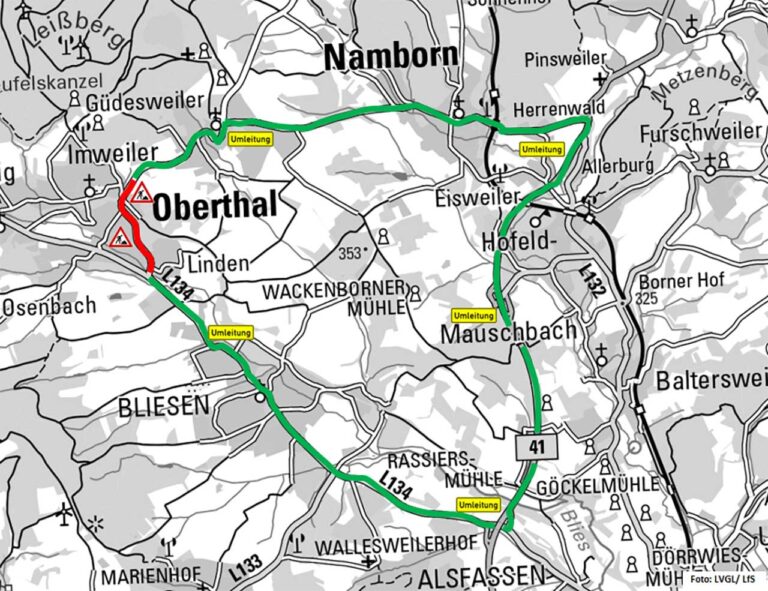 Update: L 319 – Sanierung der Ortsdurchfahrt Oberthal – Arbeiten im fünften Bauabschnitt beginnen