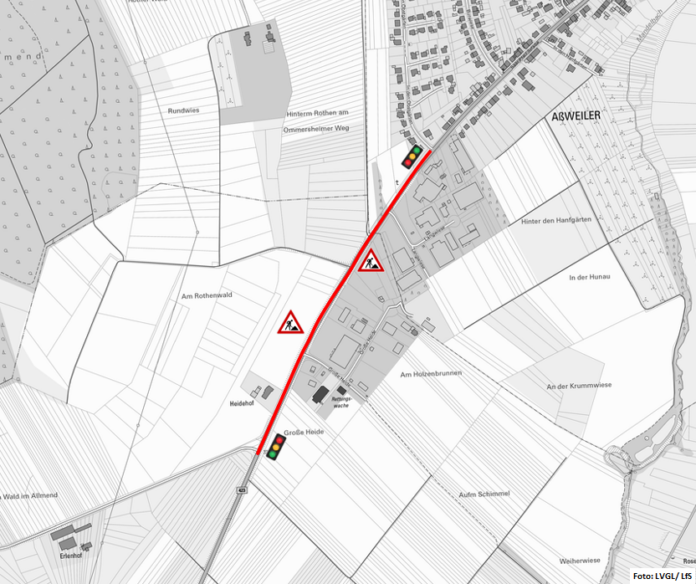 B 423 - OD Assweiler - Foto: Landesbetrieb für Straßenbau